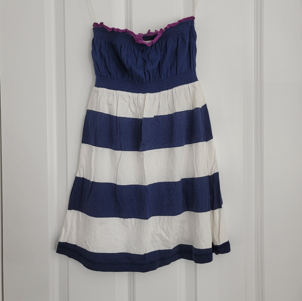 So Striped Flowy Tube Top